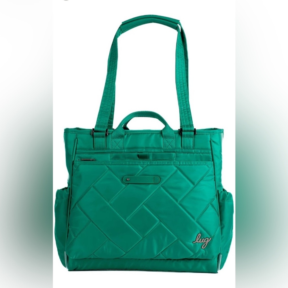Lug cabby SE tote emerald green Quilted Tote Bag